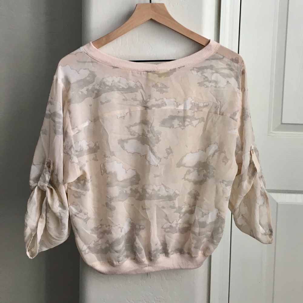 Vera Wang “Princess” Dressy Sheer Blouse Top
